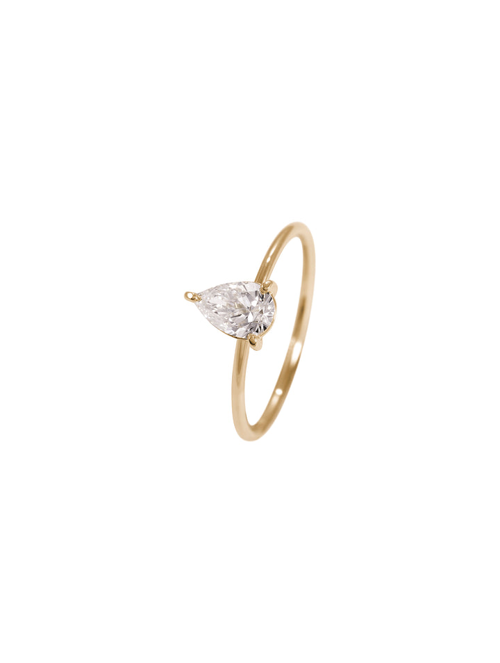 Tear Diamond Ring